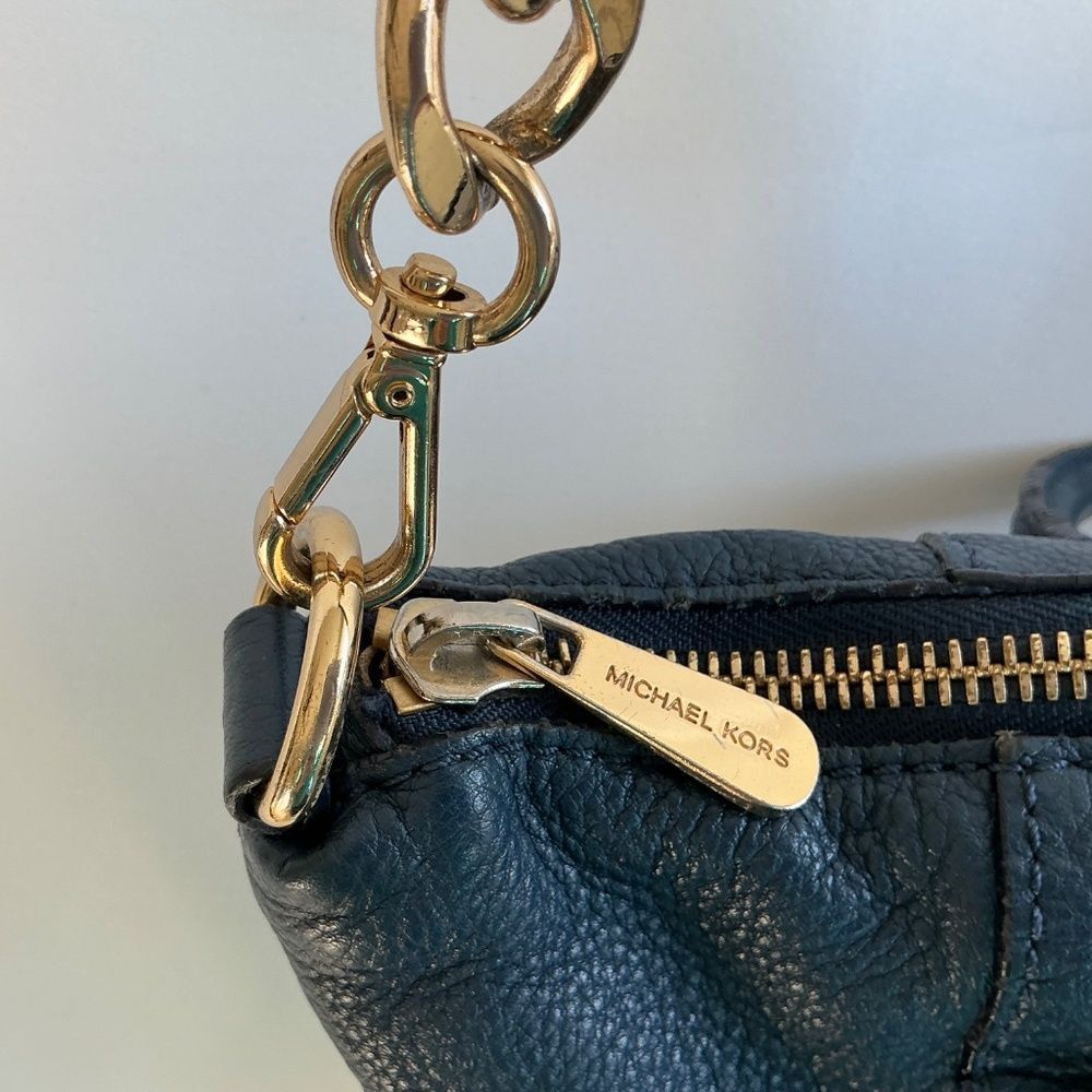 Michael Kors Navi Blue Satchel - Picture 10 of 15